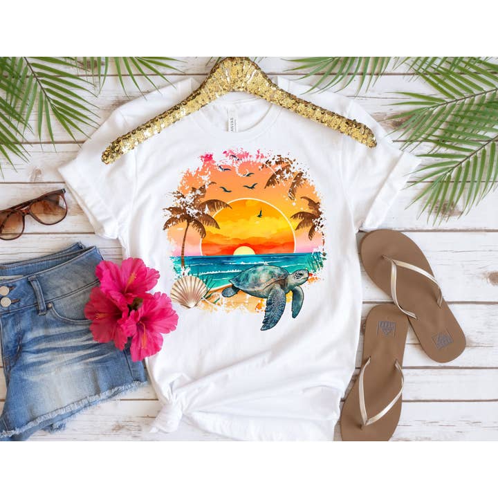 Chemise de plage Sea Turtle - Chemise d'été pour la vente par The Shirt Company