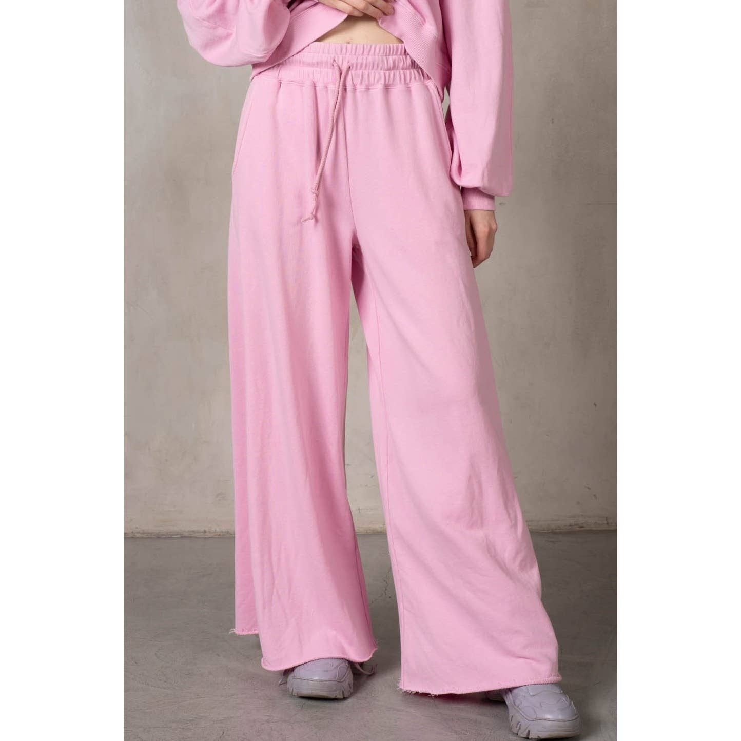 lalamia - Wholesale Pants - Women's - Matching Rib Wide Oversize Sweatpants19