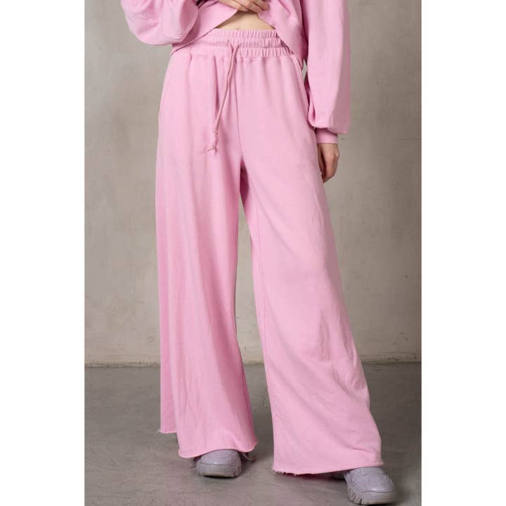 lalamia - Wholesale Pants - Women's - Matching Rib Wide Oversize Sweatpants19