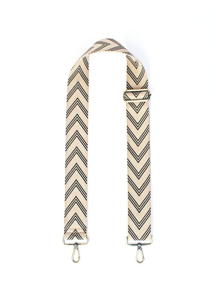 Ziggy Strap in Cream & Black for wholesale by Bodomint