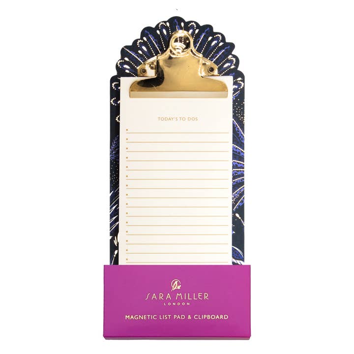 Sara Miller Birthday - Magnetic Clip Board/ List Pad for wholesale by Portico Designs