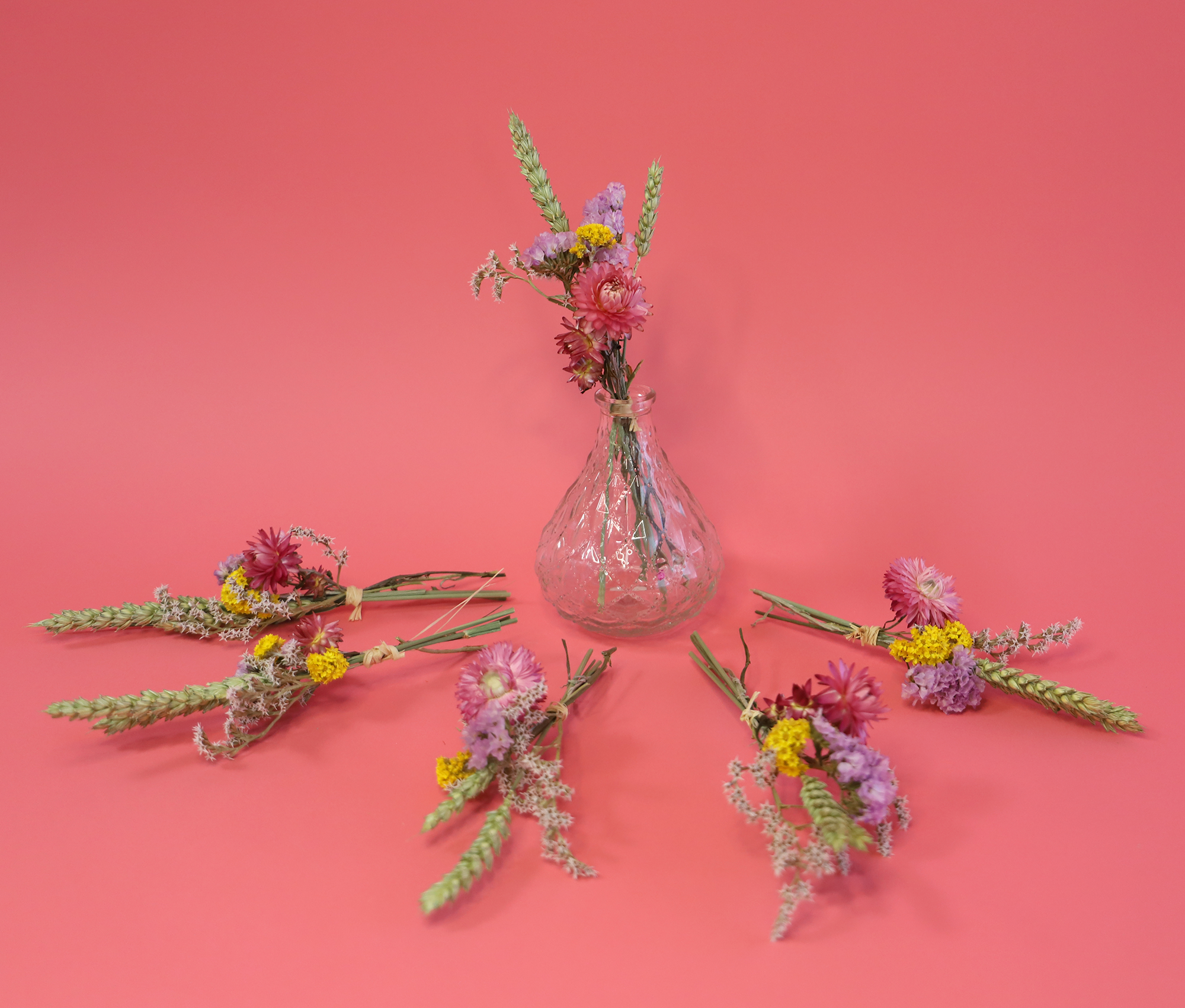 Kunstharz.Art - Vente Fleur séchée/pressée - Mini-bouquet de fleurs, cadeau, décoration florale2