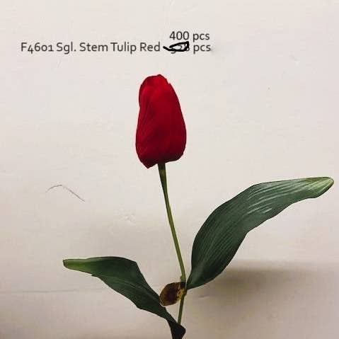 Cappel's Inc. - Vendita all'ingrosso Fiori finti - Tulipano in seta a stelo singolo0