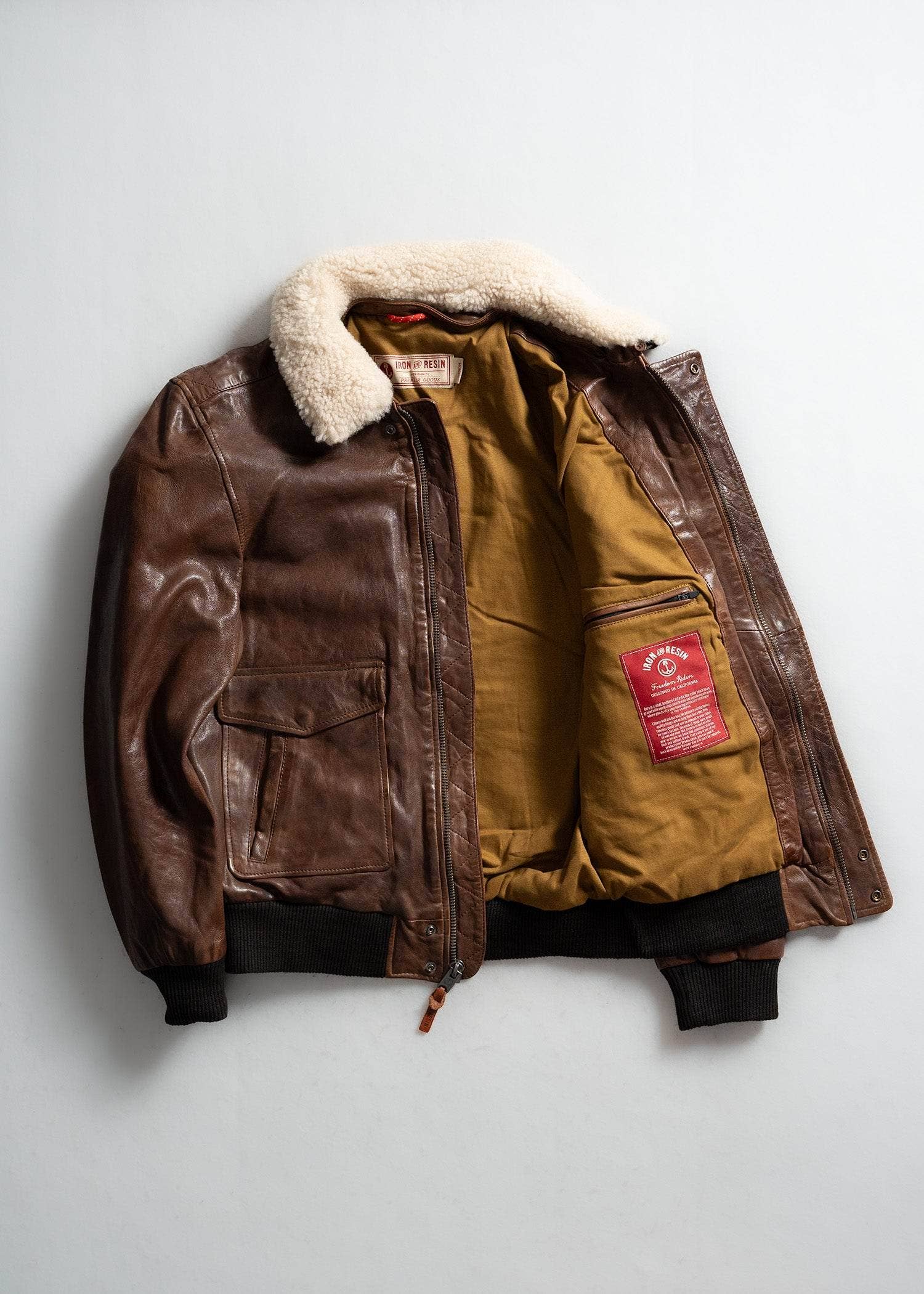 Iron & Resin – wholesale Leather jacket – Men′s – Hanson Cow Leather Jacket2