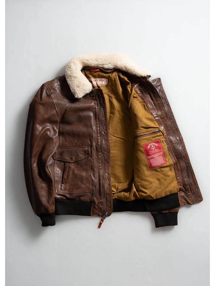 Iron & Resin – wholesale Motorcykeljacka - Herr – Hanson ko-läderjacka2