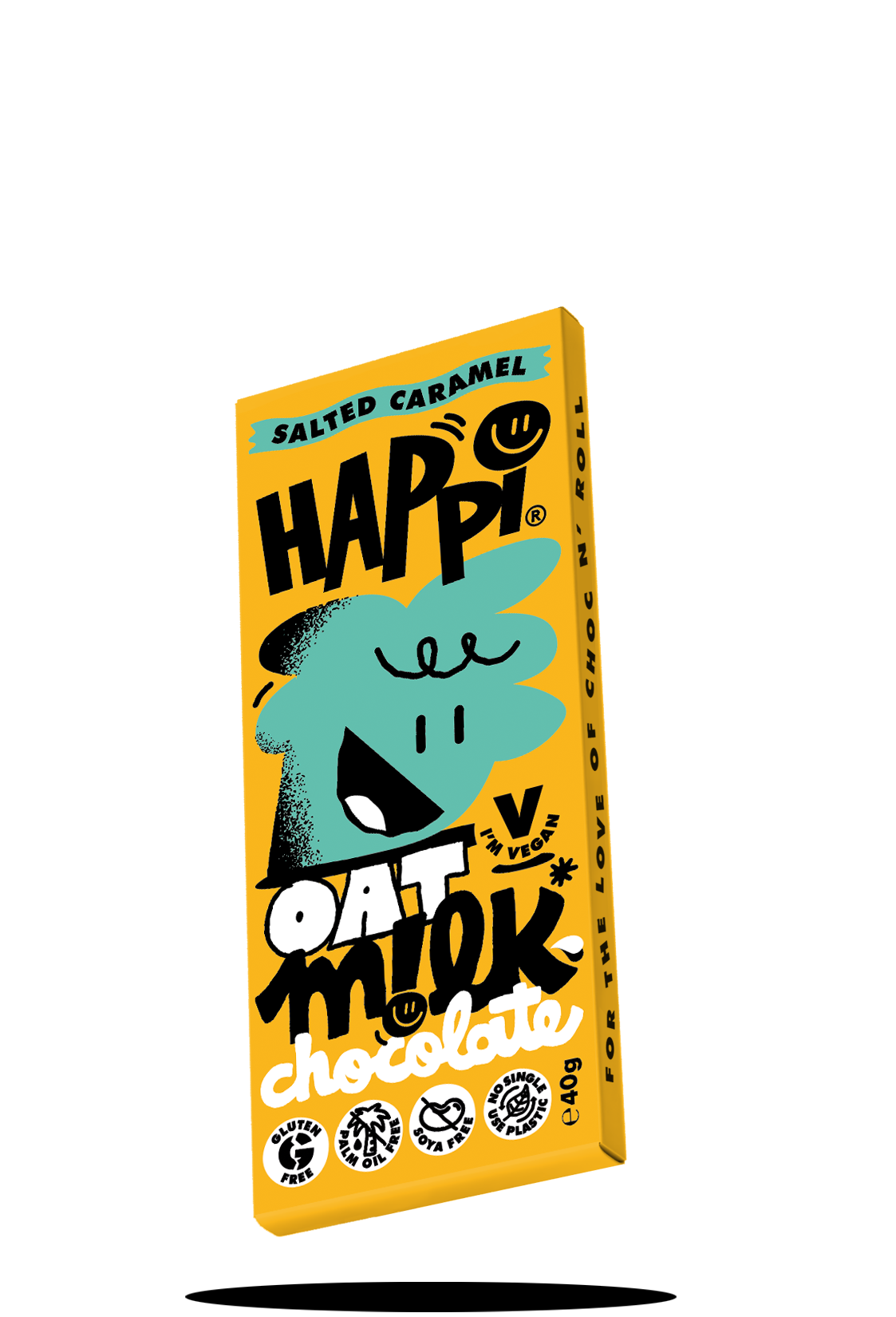 Happi – wholesale Chocolate bar – Salted Caramel Bar, Happi Oat M!lk Chocolate, 40g2