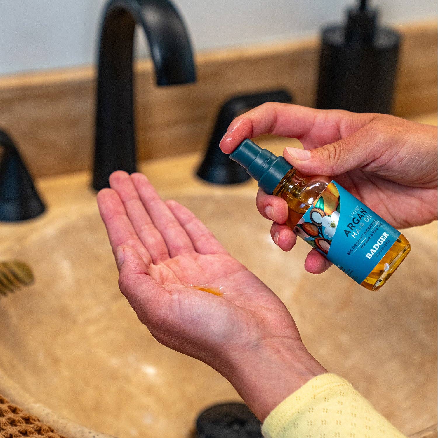 Badger Balm - Wholesale Hair Oil - Argan Hair Oil2