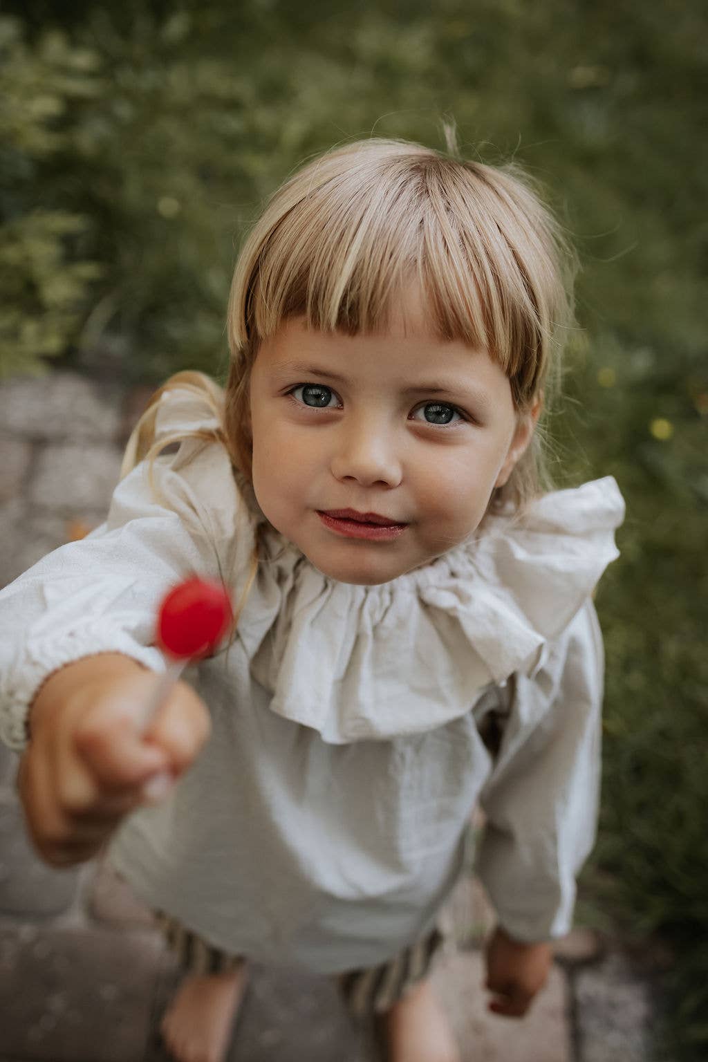 Annie & Charles – wholesale T-shirt – Kids – Annie & Charles® LISA linen blouse with collar10