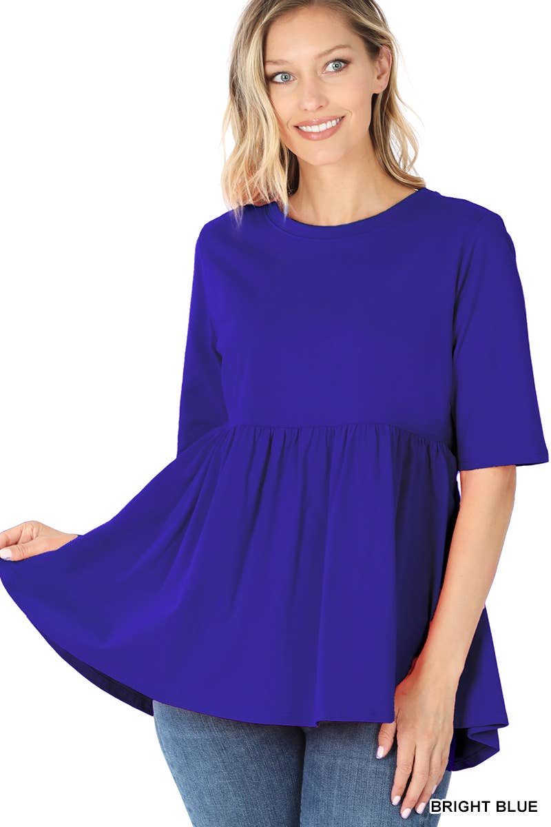 42POPS - Vendita all'ingrosso Tunica - Donna - ",,..._ Tunica in Cotone con Arricciatura a Vita Impero20