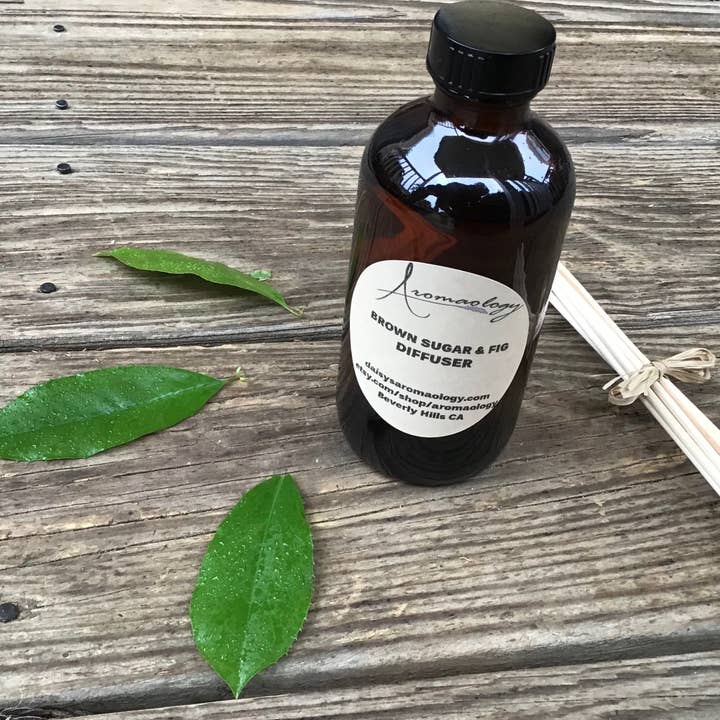 Aromaology - Wholesale Reed Diffuser - Brown Sugar Fig Reed Diffuser Oil Set - 9 Oz