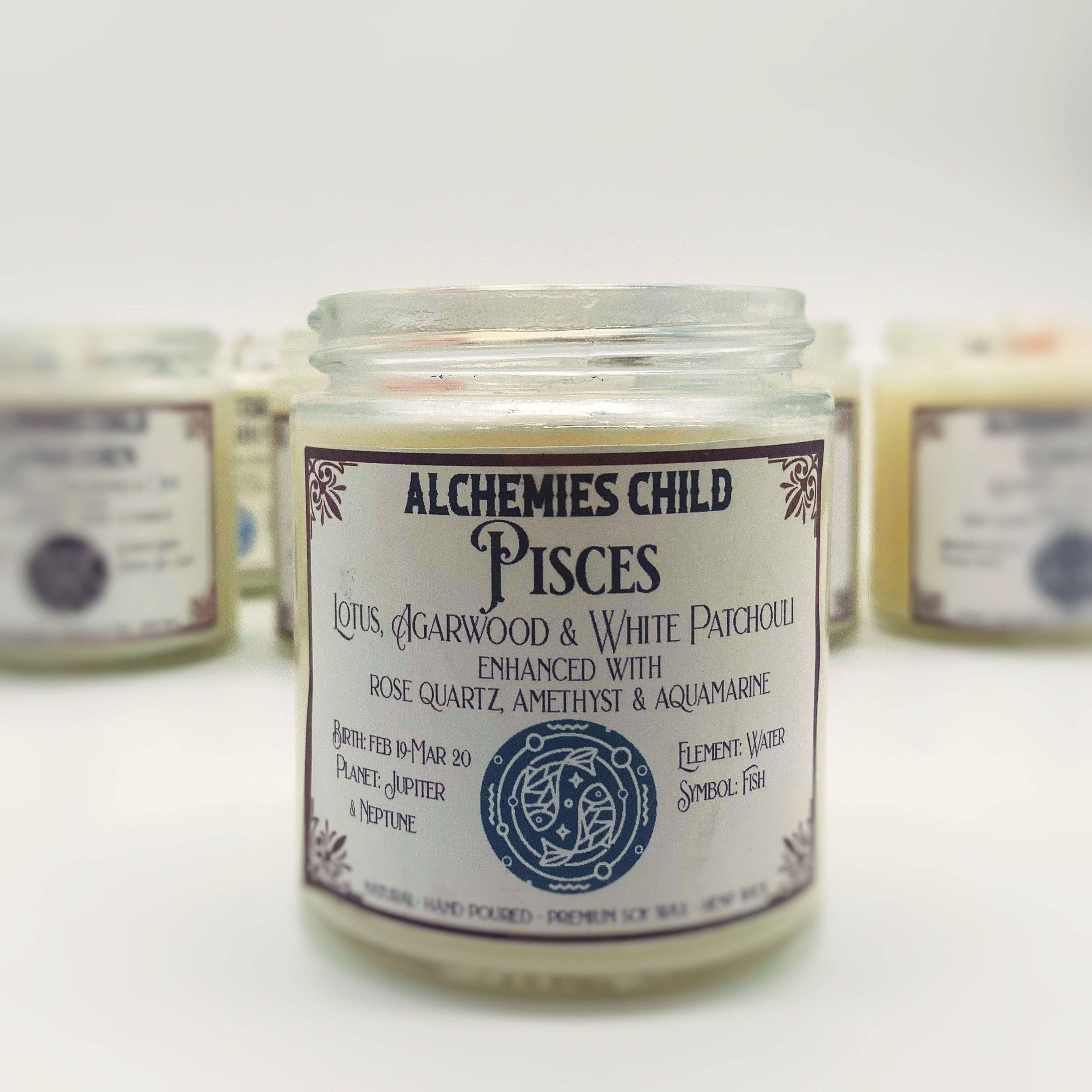 Love Blessed Brands™️ - Wholesale Jar/Filled Candle - Astrological Candles10