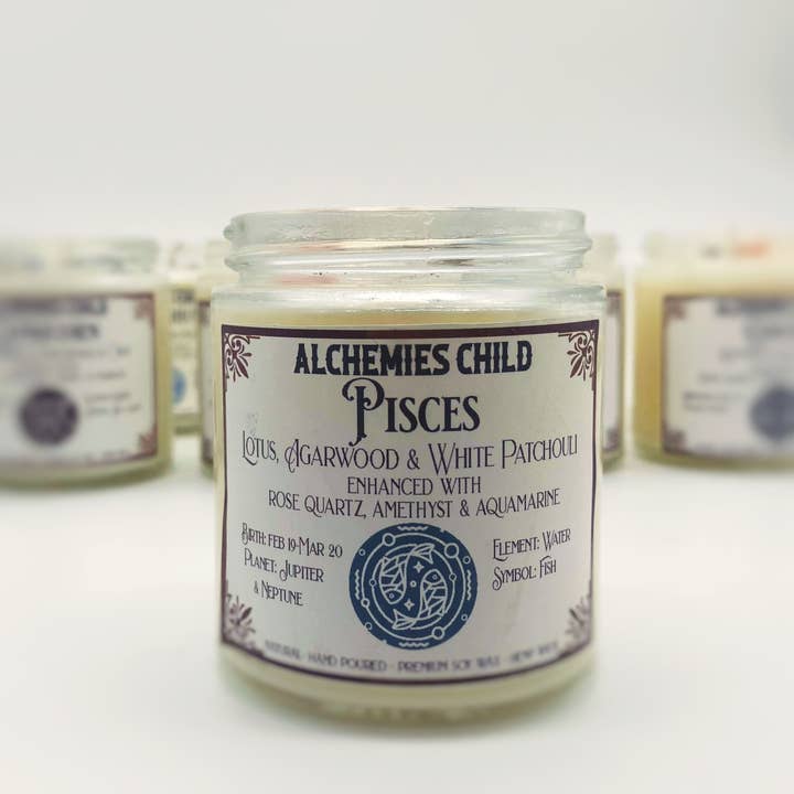 Love Blessed Brands™️ - Wholesale Jar/Filled Candle - Astrological Candles10