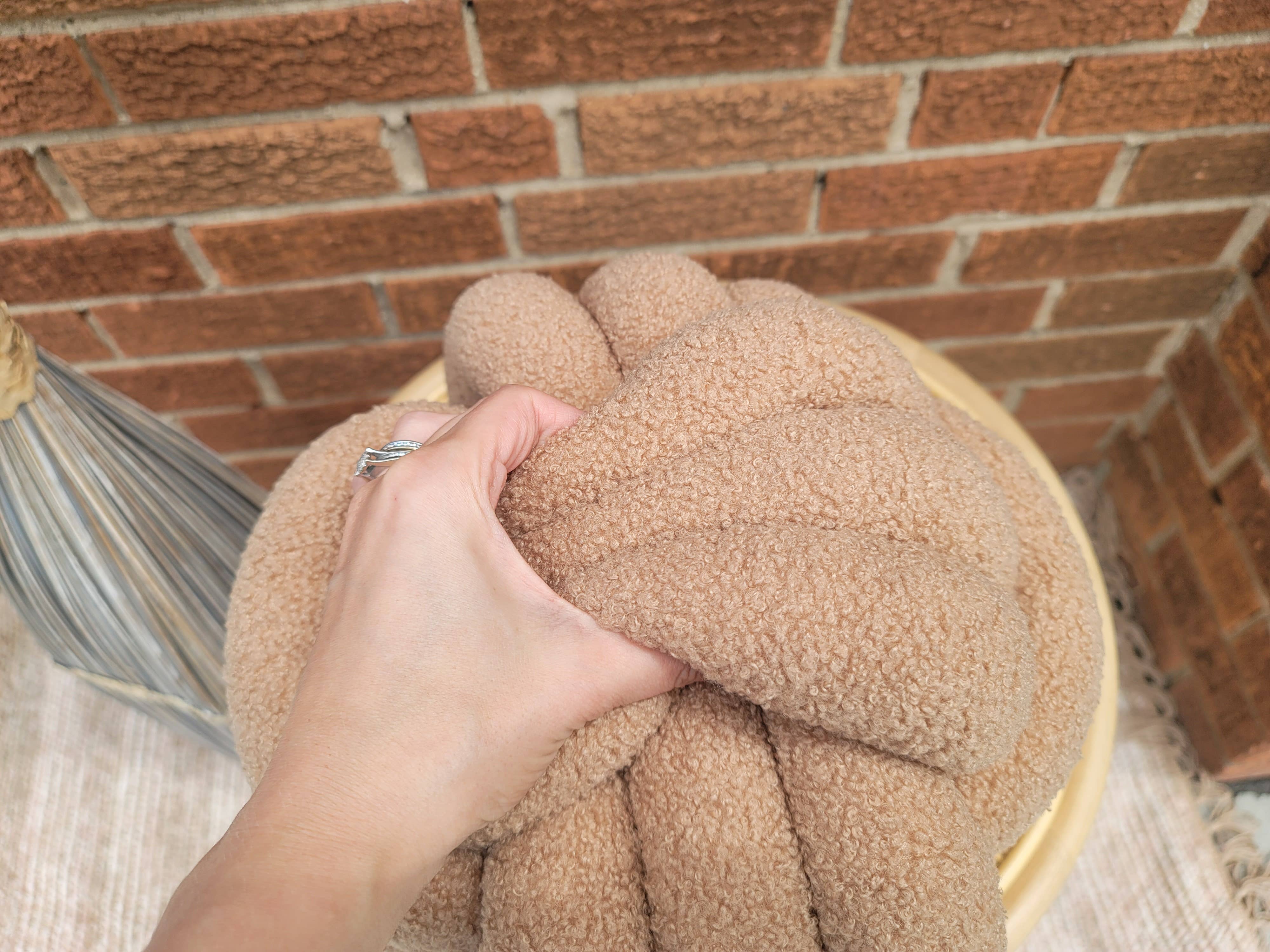 SUF Products LLC - Wholesale Throw/Decorative Pillow - Boucle Knot Pillows Soft and Cozy - Trendy Textured cushion9