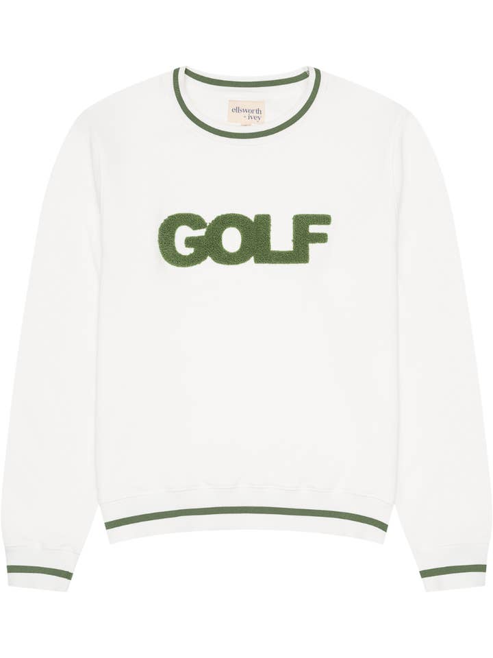 Golf Sweatshirt - Ivory for wholesale by Ellsworth+Ivey