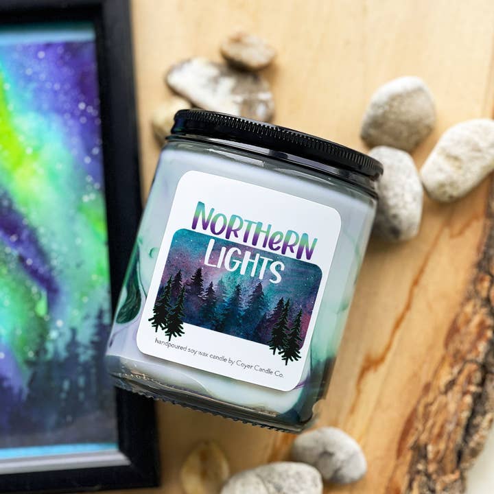 Coyer Candle Co. - Wholesale Jar/Filled Candle - 9 oz Candle Jars - Northern Lights3