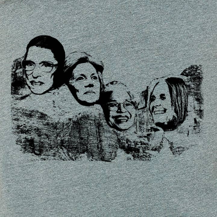 Mount Nasty- Great American Women On Mt Rushmore for wholesale by MISSION THREAD CLOTHING