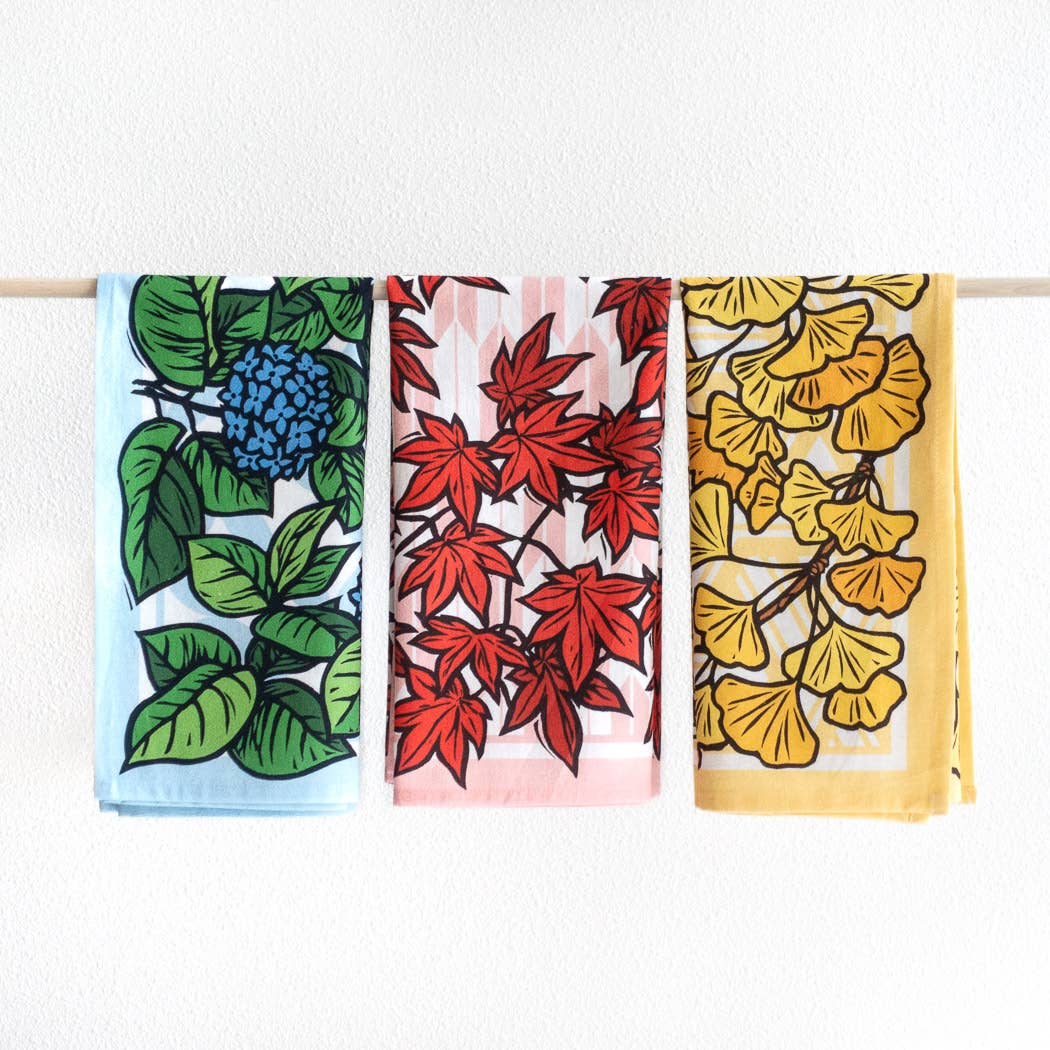 Lauren Nishizaki Designs - Wholesale Tea Towel - Hydrangea Kitchen Towel4