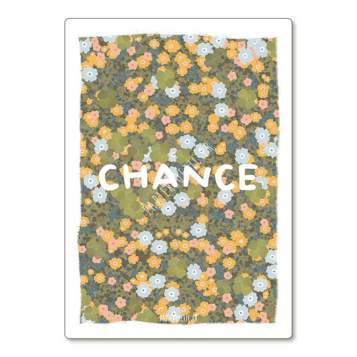 Postcard / Card "Chance" liberty for wholesale by Papier Poetic