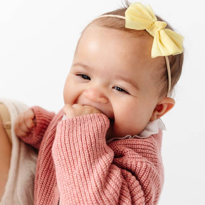 Yellow Organza Posy for wholesale by Little Poppy Co