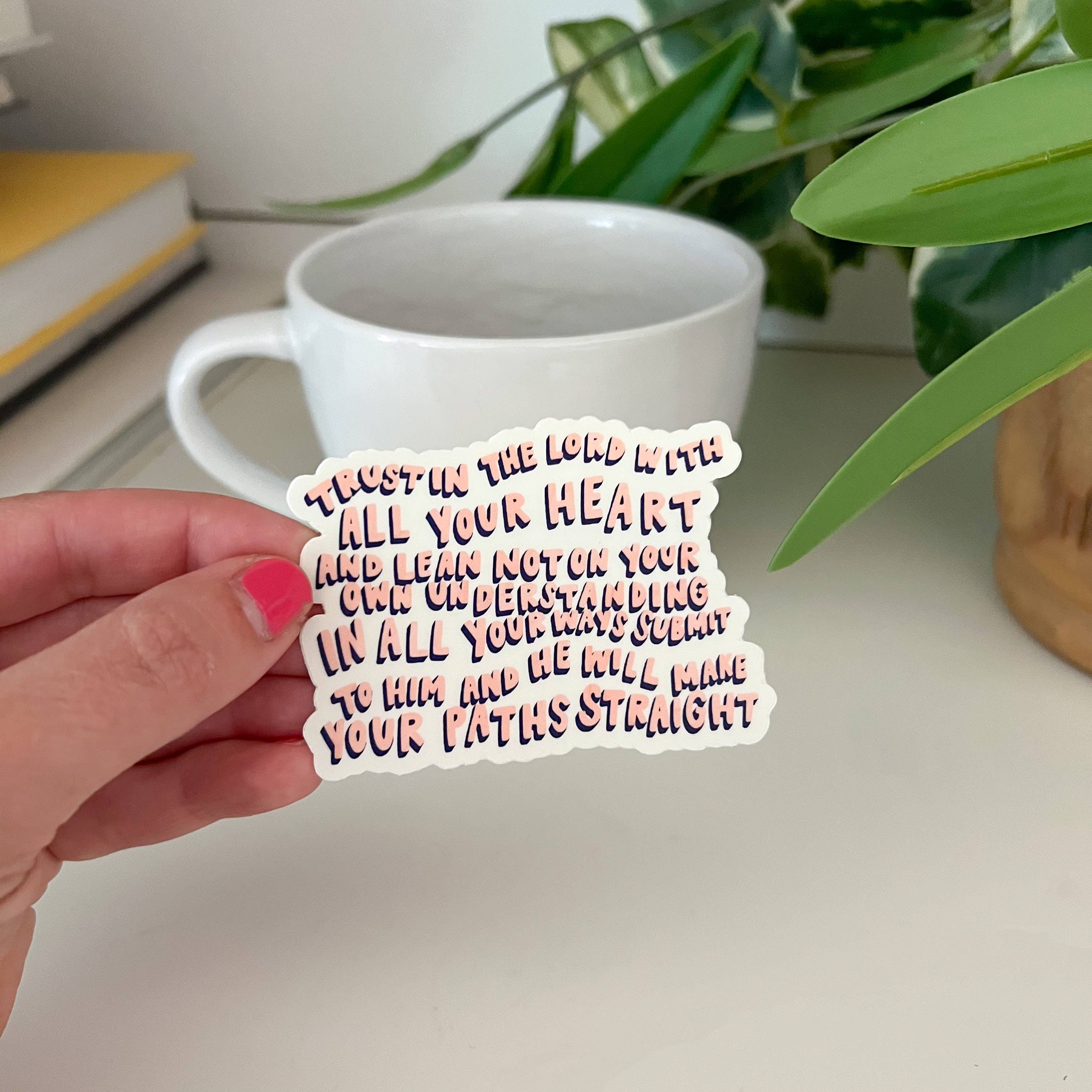 swaygirls - Wholesale Sticker - Proverbs 3:5-6 Sticker | Christian faith stickers & decals2