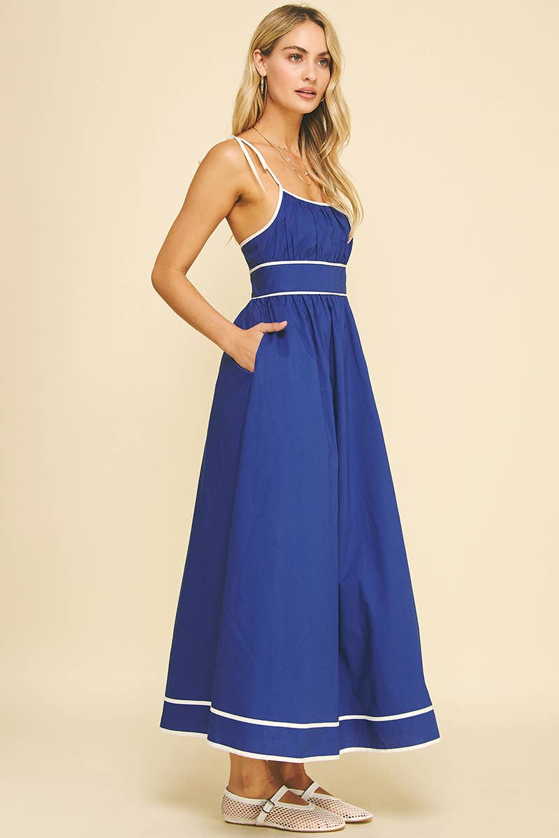 PINCH - Wholesale Dress - Women's - CONTRAST STRAP MAXI DRESS - 5828D14