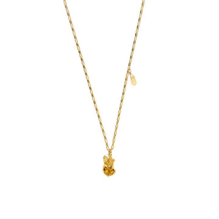 Citrine Pendant Necklace 1ct | Viva la Vida for wholesale by ISHWARA JEWELS