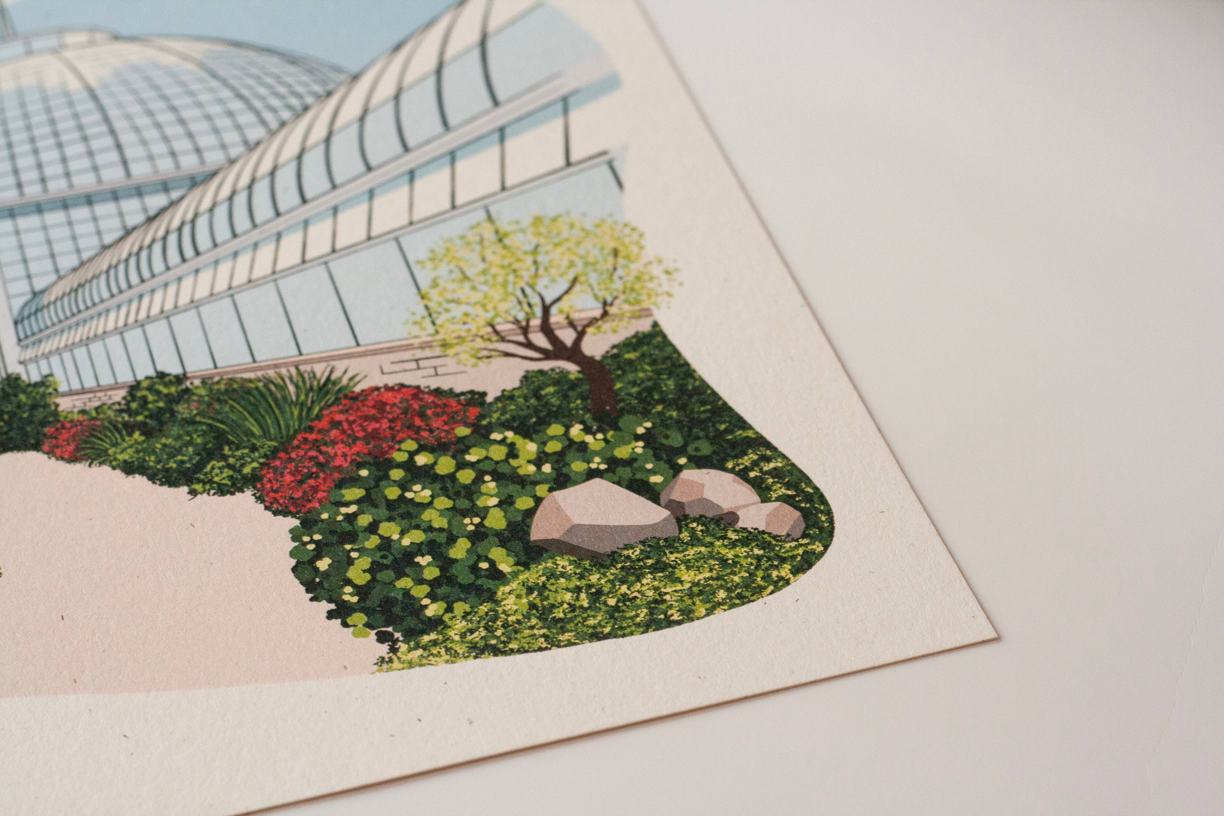 Telegram Print Co. - Wholesale Art Print - Detroit Belle Isle, Conservatory, 8x10 Print3