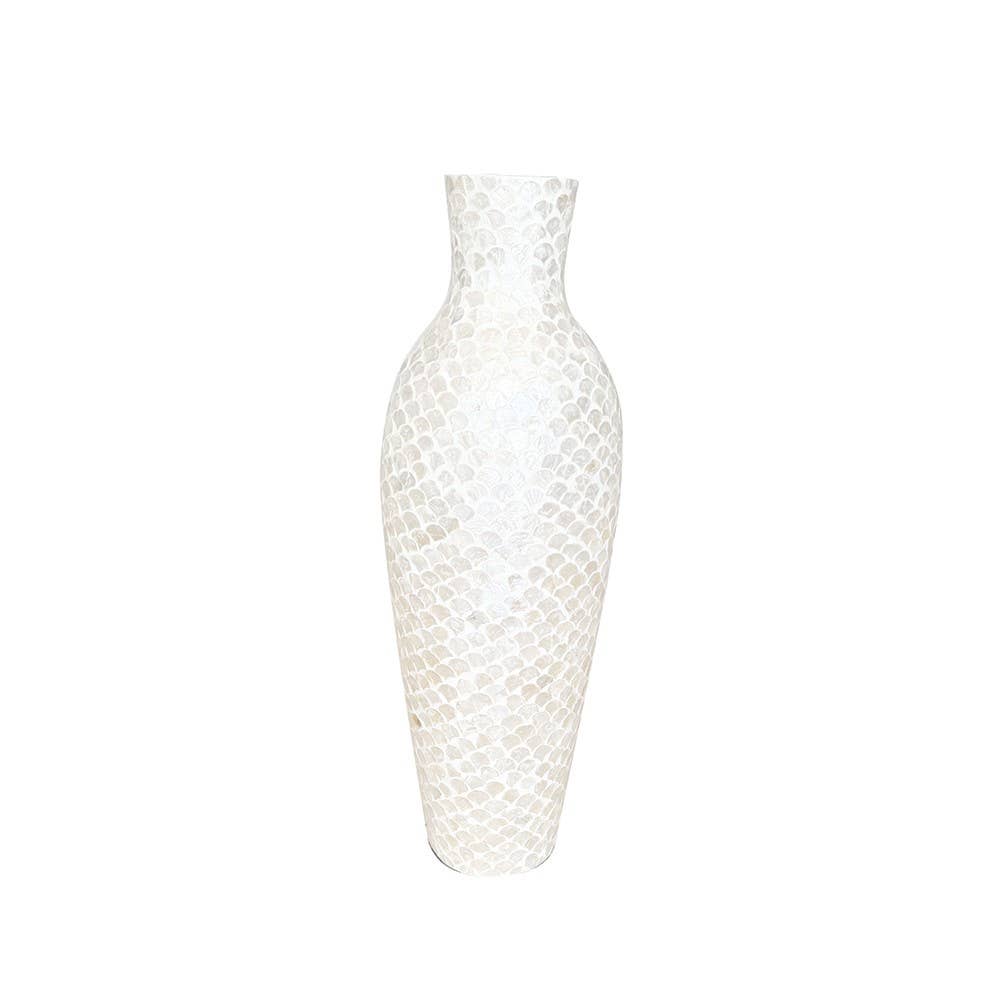 AULICA - Wholesale Vase - Pearl white vase h70cm