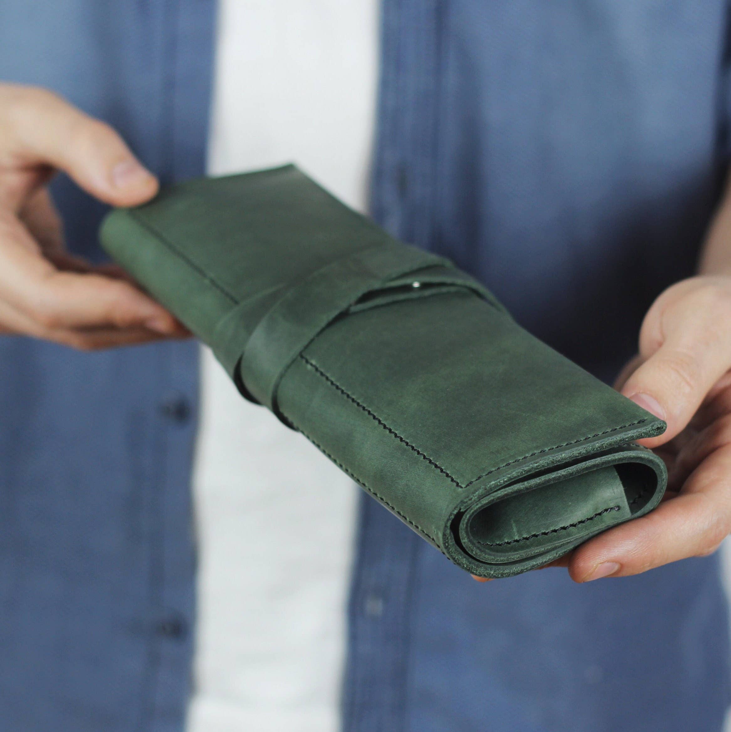 Pol Leather Studio – wholesale Pencil case/pouch – Paintbrush Roll Case Of Leather4