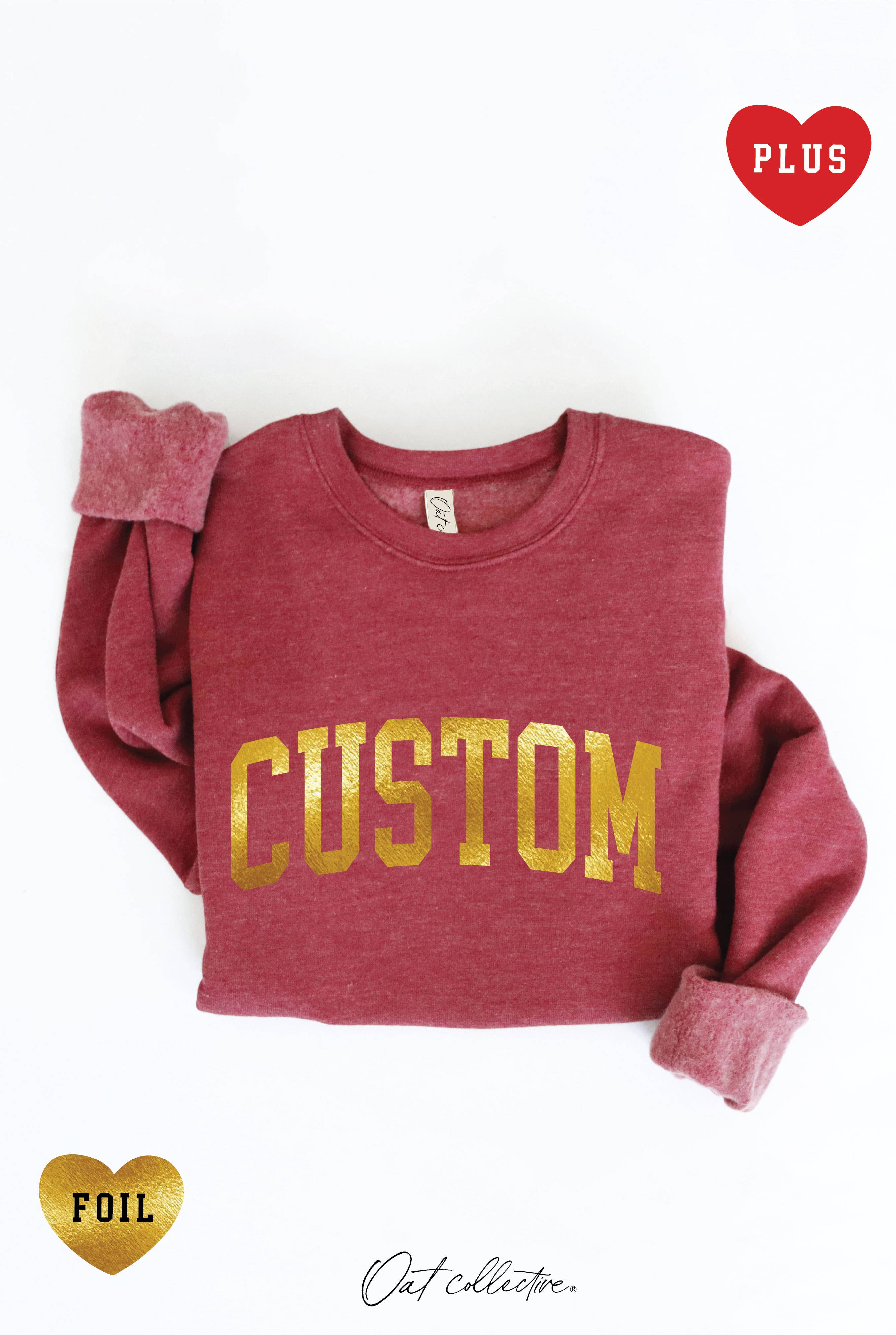 OAT COLLECTIVE - Wholesale Grafisch sweatshirt - Dames - CUSTOM FOLIE Plus Grafische Sweater6