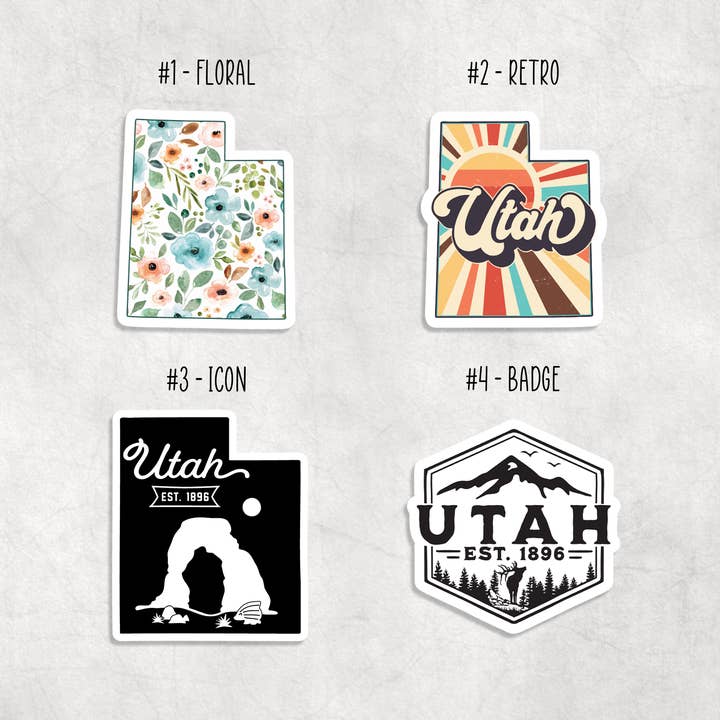 Expression Design Co - Wholesale Sticker - Utah Stickers1