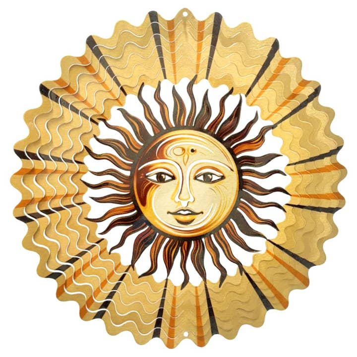 Amber Sun - Large Wind Spinner for wholesale by Spinfinity Designs