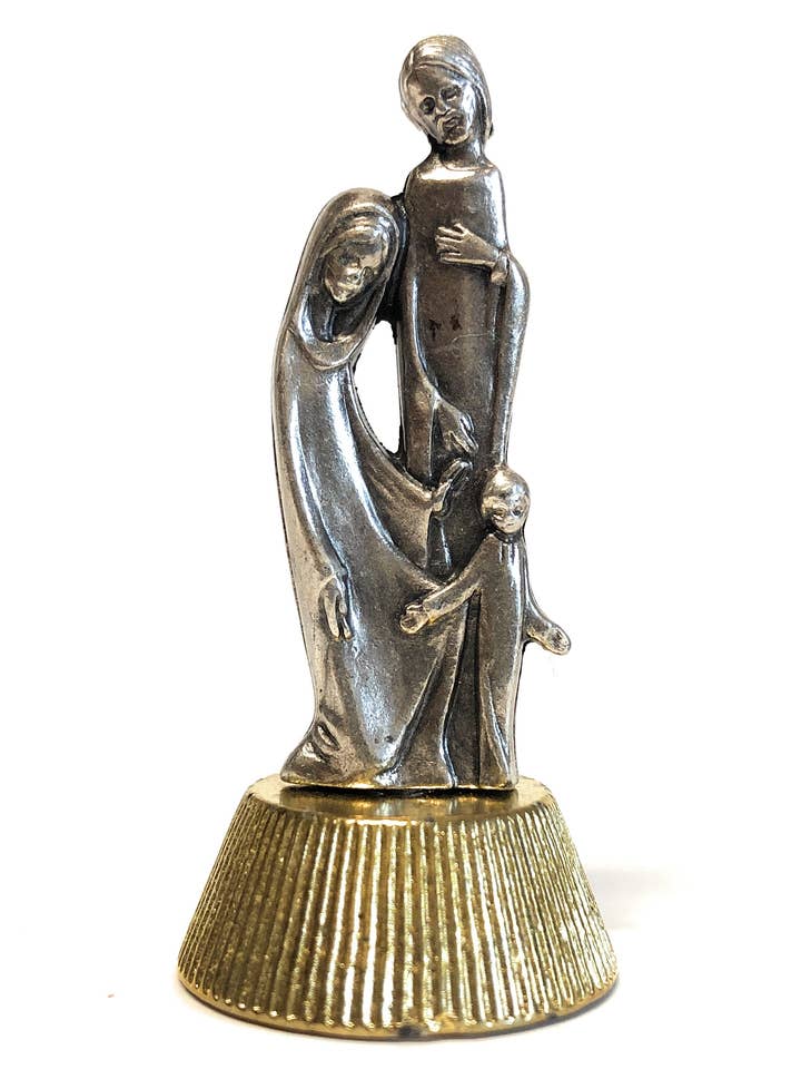 Holy Family metal figurine cm. 5 with magnet for wholesale by Costa Articoli Religiosi