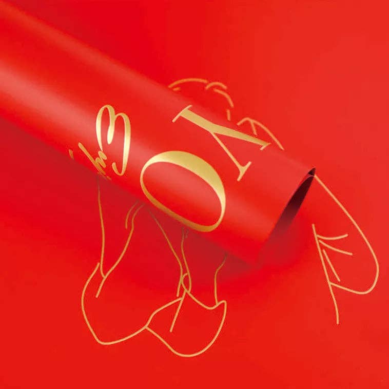 Elegant Design Supply - Wholesale Wrapping Paper Roll - Everyday I love you Waterproof Flower Wrapping Paper (20 sheets/bag)7