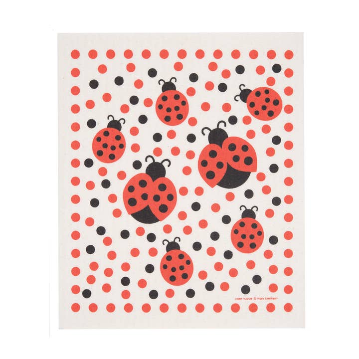 Cose Nuove - Wholesale Dishcloth - Swedish Dishcloth - Ladybugs0