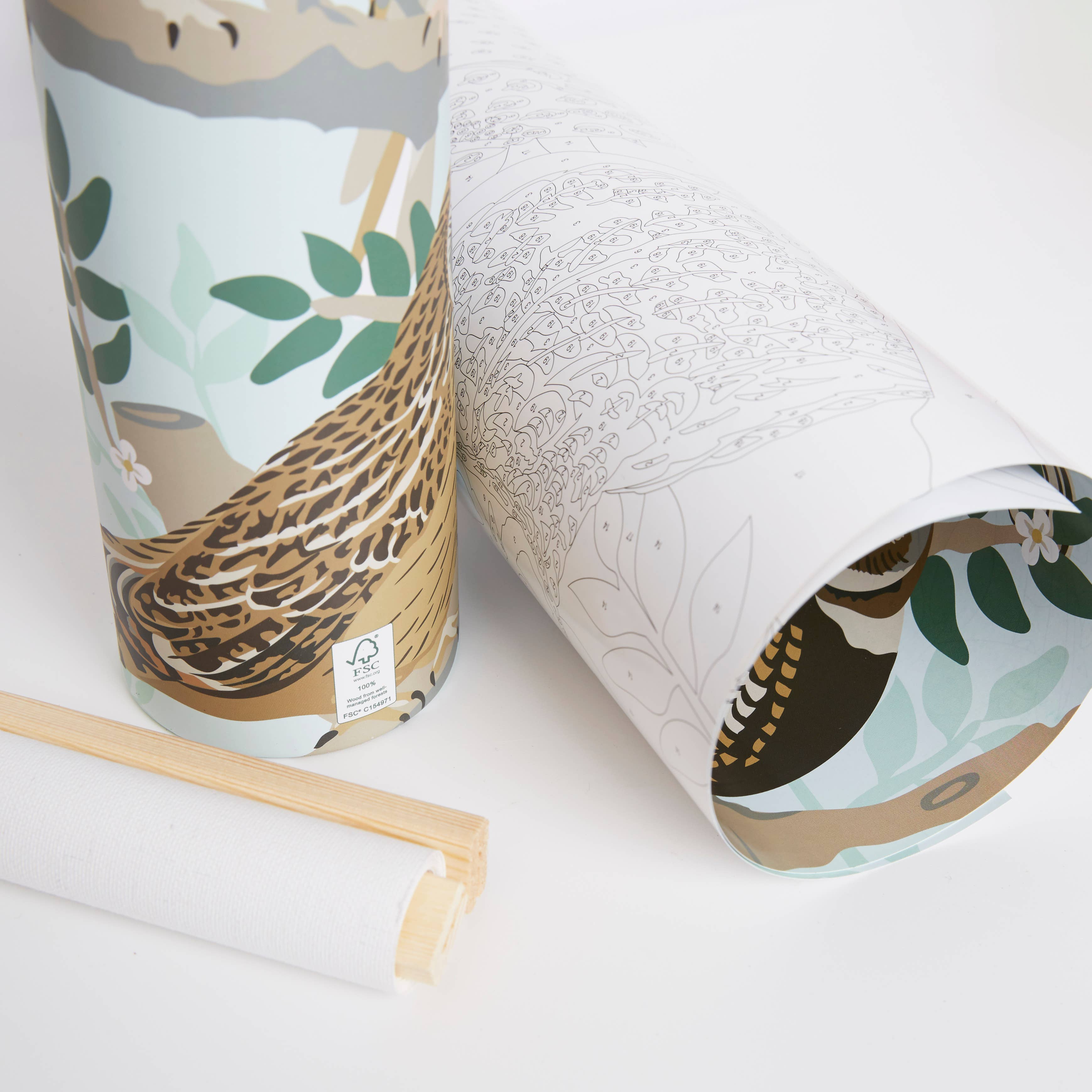 West Design Products – wholesale DIY craft kit – Natural History Museum Paint By Numbers Owls Hanging Kit3