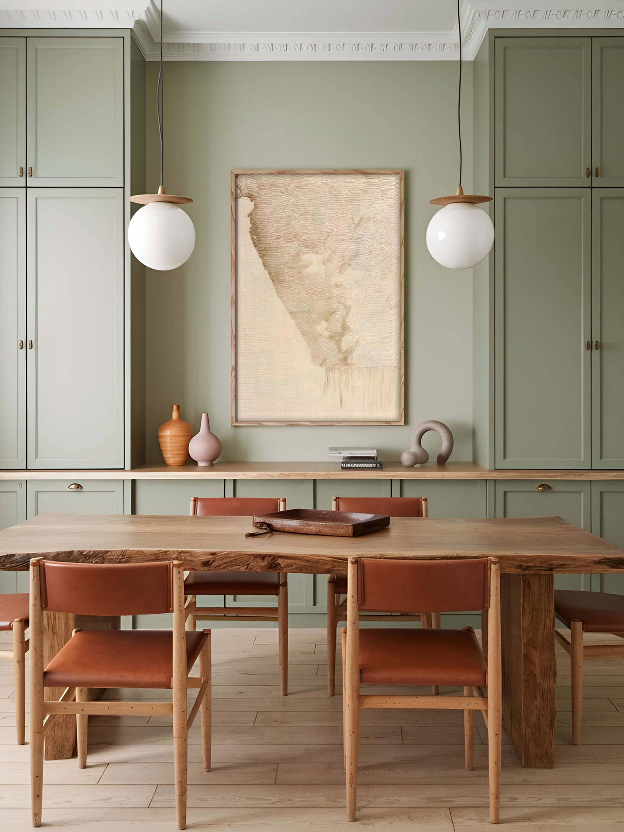 Modern Antique Prints - Wholesale Art Print - Linen & Silk – Minimalist Wabi Sabi Poster4