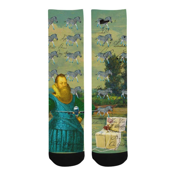 A PACKAGE FOR THE ZEBRAS Socks for wholesale by Bønes and Balløøns