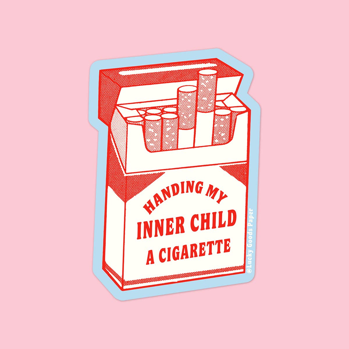 Lucky Goods Paper - Wholesale Phone & Laptop Stickers - Inner Child Cig – Matte Vinyl Sticker3
