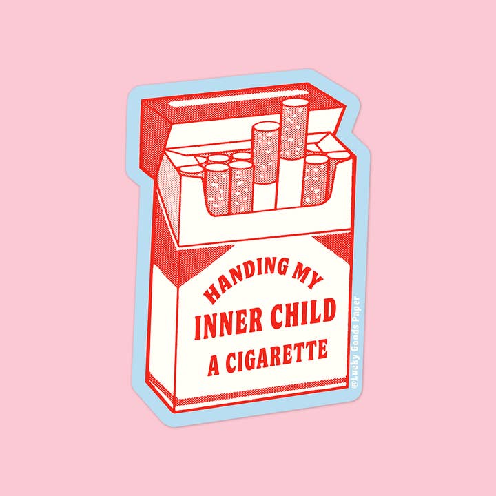 Lucky Goods Paper - Wholesale Phone & Laptop Stickers - Inner Child Cig – Matte Vinyl Sticker3
