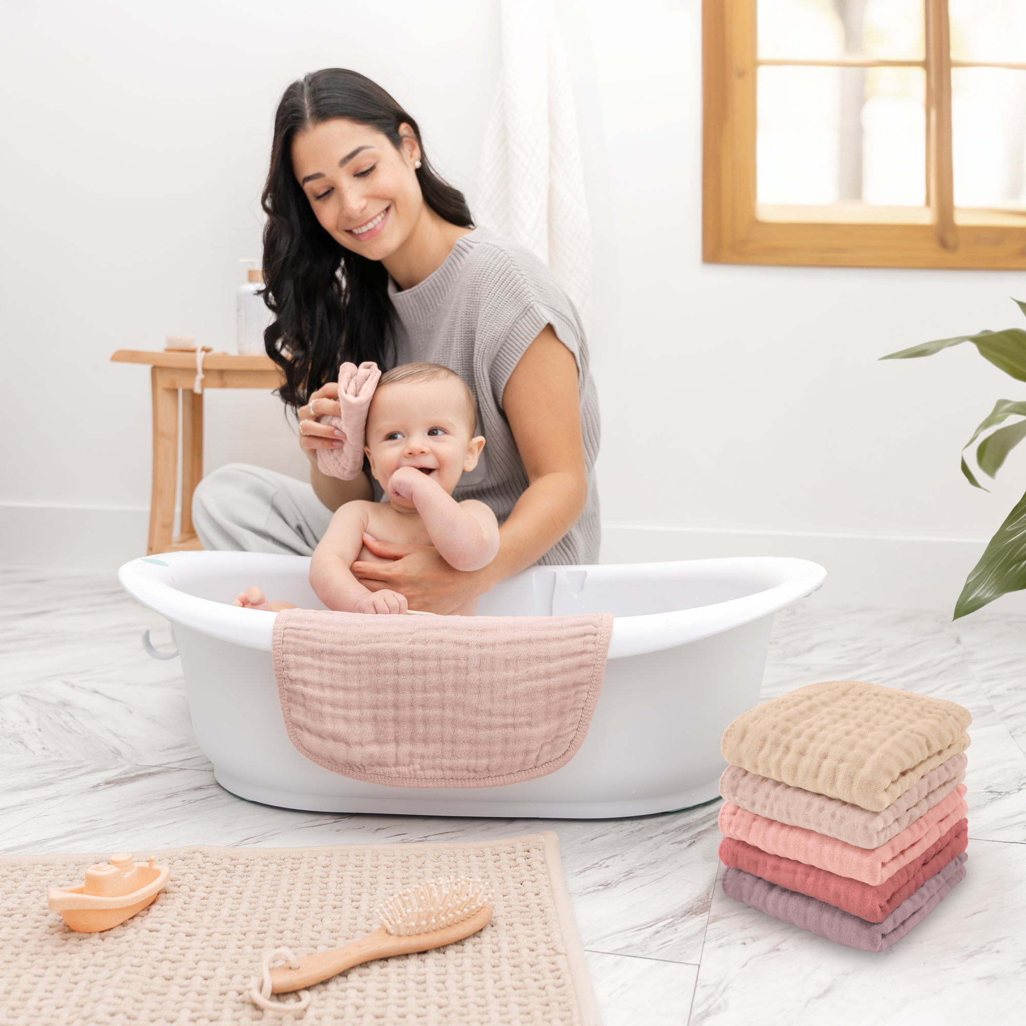 Comfy Cubs – wholesale Wash cloth – Child & baby – Muslin Baby Washcloths, Soft 10"x10" Cotton by Comfy Cubs99