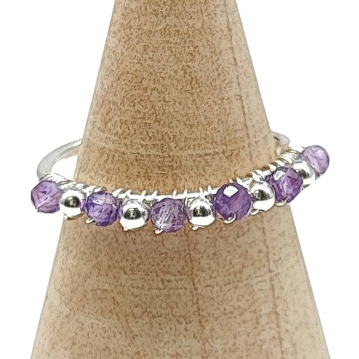 Ring -925er-Sterlingsilber -Naturstein -Verstellbar für den Großhandel von Arômes & Évasions (Cayves Wholesale)