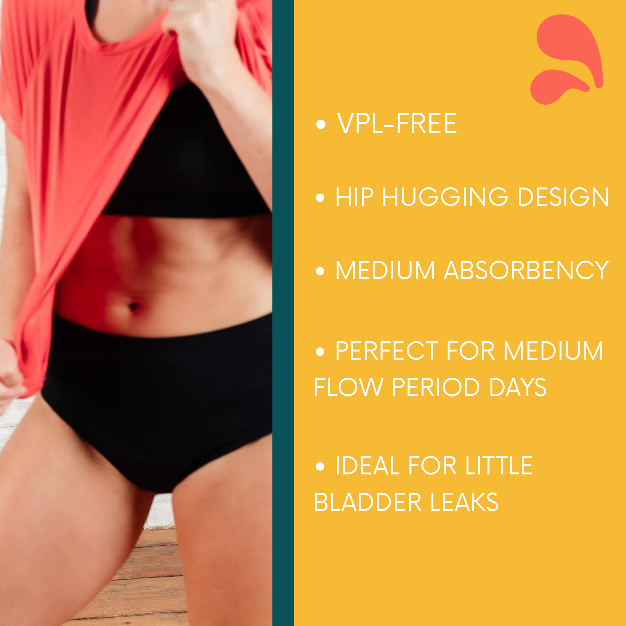 NIXI Body – wholesale Period underwear – Women’s – Susie Hip Hugger Leak-proof knickers for periods2