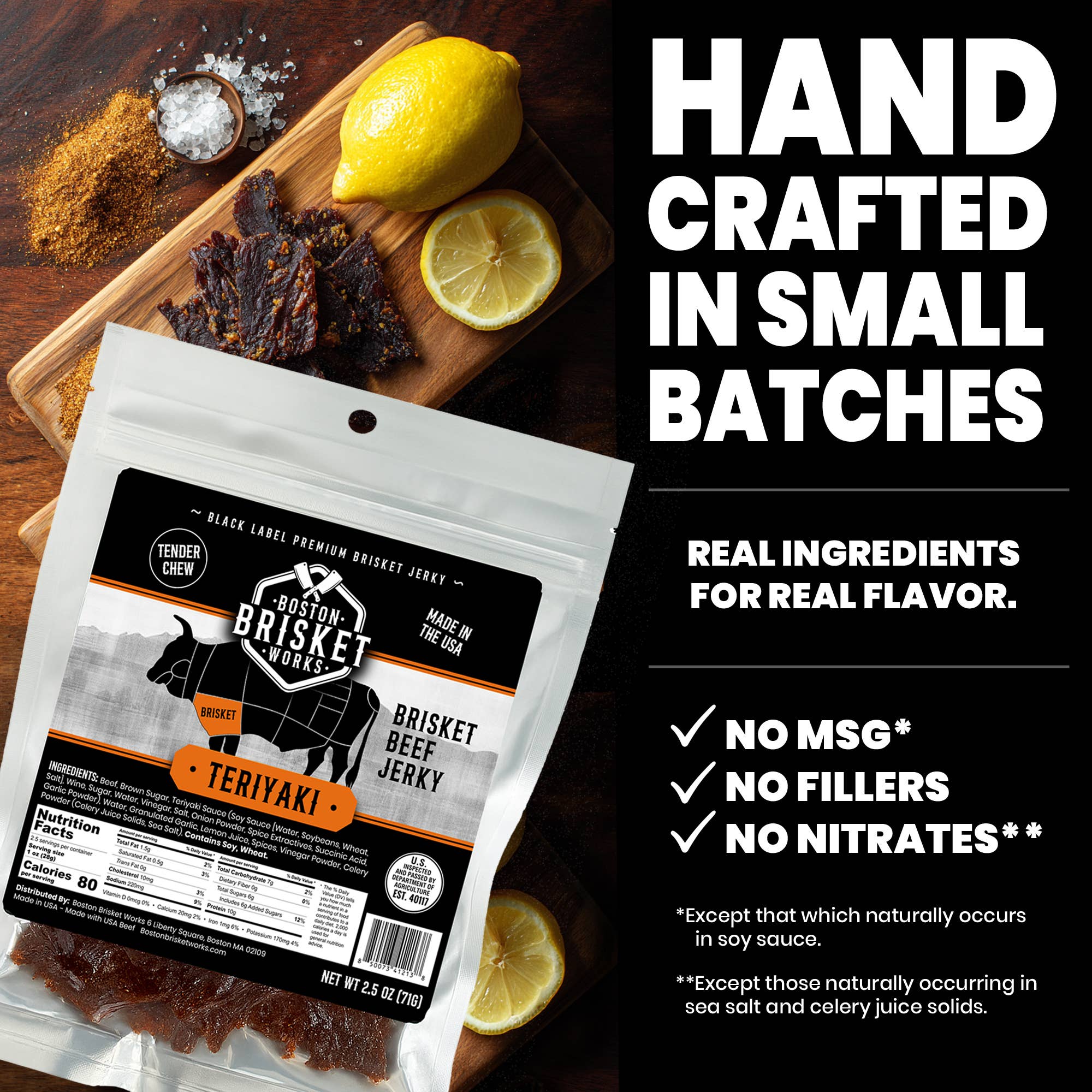 Boston Brisket Works – Großhandel Trockenfleisch – Rinderbrust-Jerky "Whiskey"3