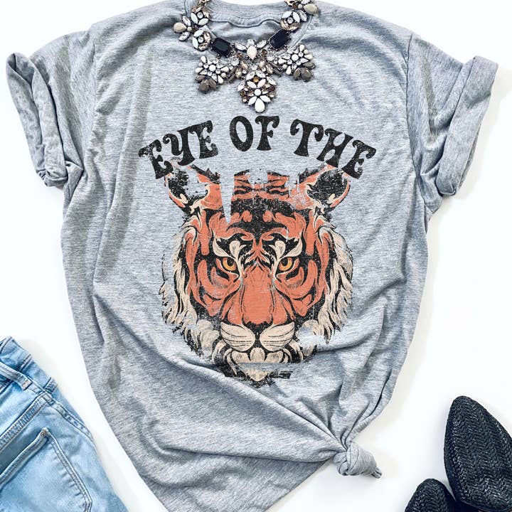 Öga av Tiger Rock N Roll Musik 80-tal 90-tal Vintage Grafisk T-shirt för wholesale av Par.tees by Party On!
