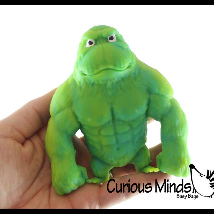 Curious Minds Toys - Wholesale Squishy Toy - Kids & Baby - 1 Sand Filled Stretchy Smash Gorilla Animals - Kong Ape Love6