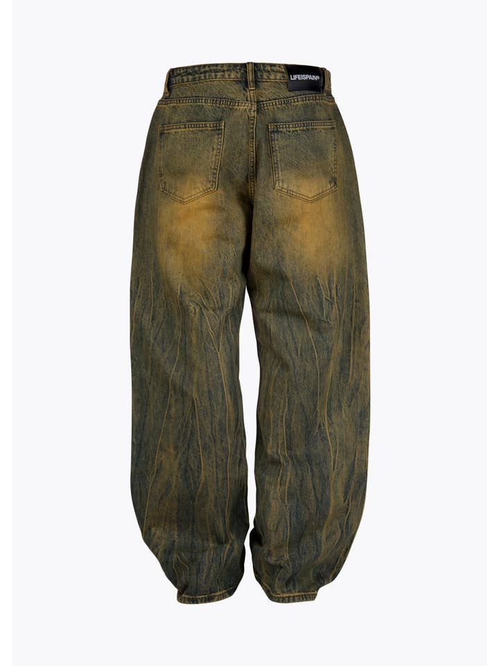 Life Is Pain® - Wholesale Jeans - Men's - Solar-washed baggy jeans