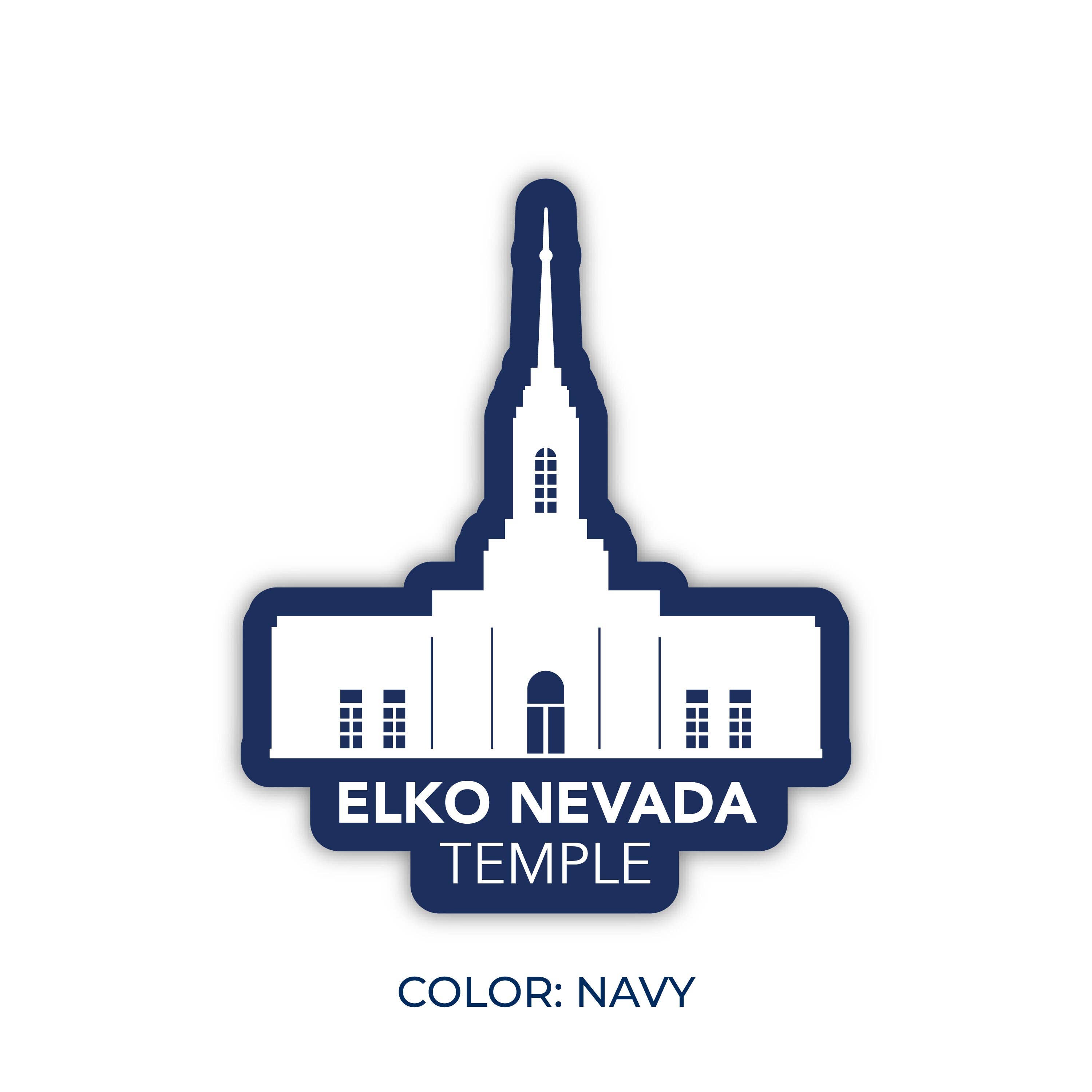 JasmineTreeDesign - Wholesale Sticker - Elko Nevada Temple Sticker, LDS Elko Nevada Temple2