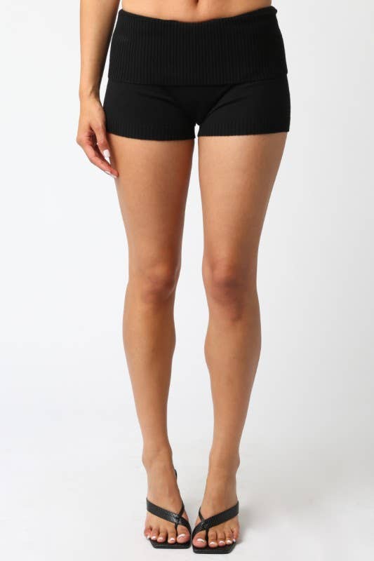 Olivaceous - Vente Short – femme - Short en maille Skyler0