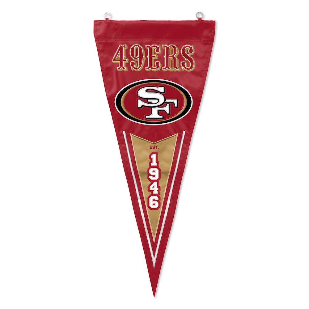 Party Animal, Inc. - Vente Drapeaux - Fanion vertical des 49ers de San Francisco0